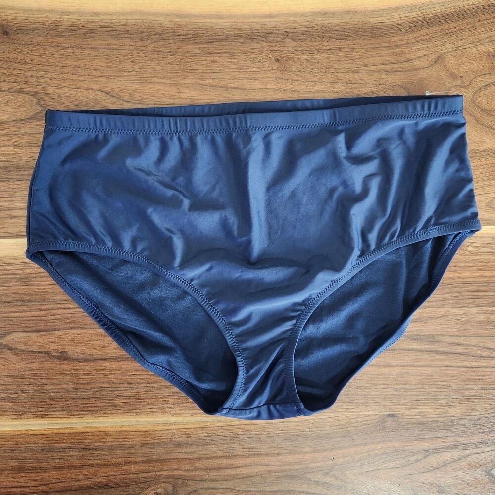 Raisins Curve Plus Size Navy Blue Swim Bathing Suit Bikini Bottom 24W